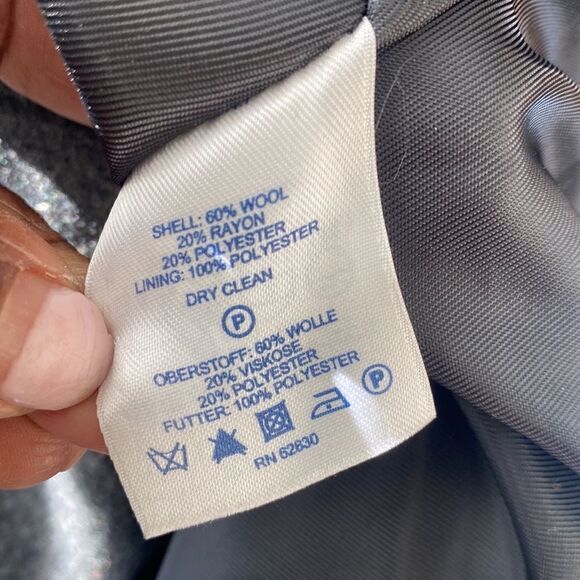 Lands End Mens Wool Blend Jacket M - Picture 7 of 7